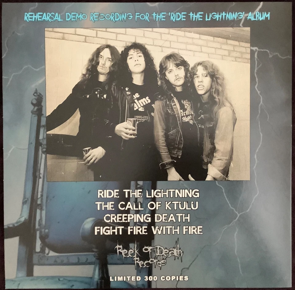 METALLICA RIDE THE REHEARSAL LP BLUE VINYL RARE DEMOS NEW LE300 BAY THRASH METAL - Image 2 of 4