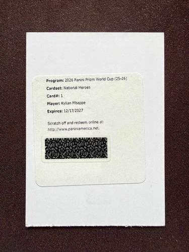 2026 Panini Prizm FIFA World Cup Kylian Mbappe National Heroes Auto