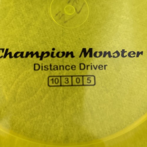 Innova PFN Champion Monster 169g (9/10) No Ink OOP Yellow Penned Gummy Flat - Picture 2 of 8