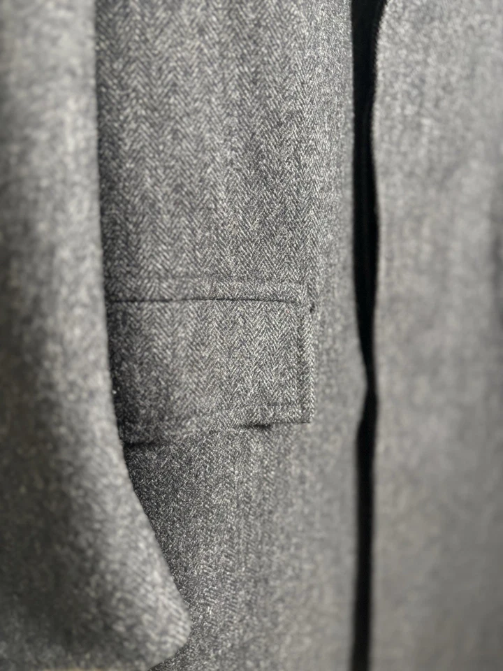 Gabardina Brooks Brothers Para Hombre De Colección Hecha en EE. UU. Gris Lana Pesada (SIN TALLA) Foto 4 de 4