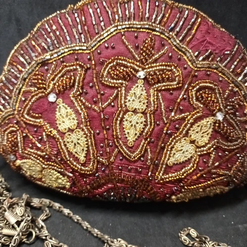 Bolso de hombro con cuentas - algunos daños - Imagen 11 de 12
