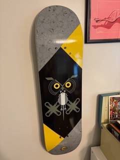 Habitat Skateboards Deck Charley Harper OWL and MOUSE 8.5" x 32.25"