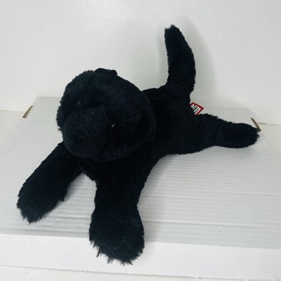 Douglas Cuddle Toys Tug Black Cat 14'' Plush Green Eyes #4507 Stuffed Animal Toy