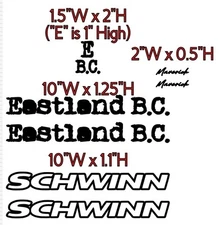 Custom Designed Vinyl Decal Package (See Pics & Descrip For Specs)