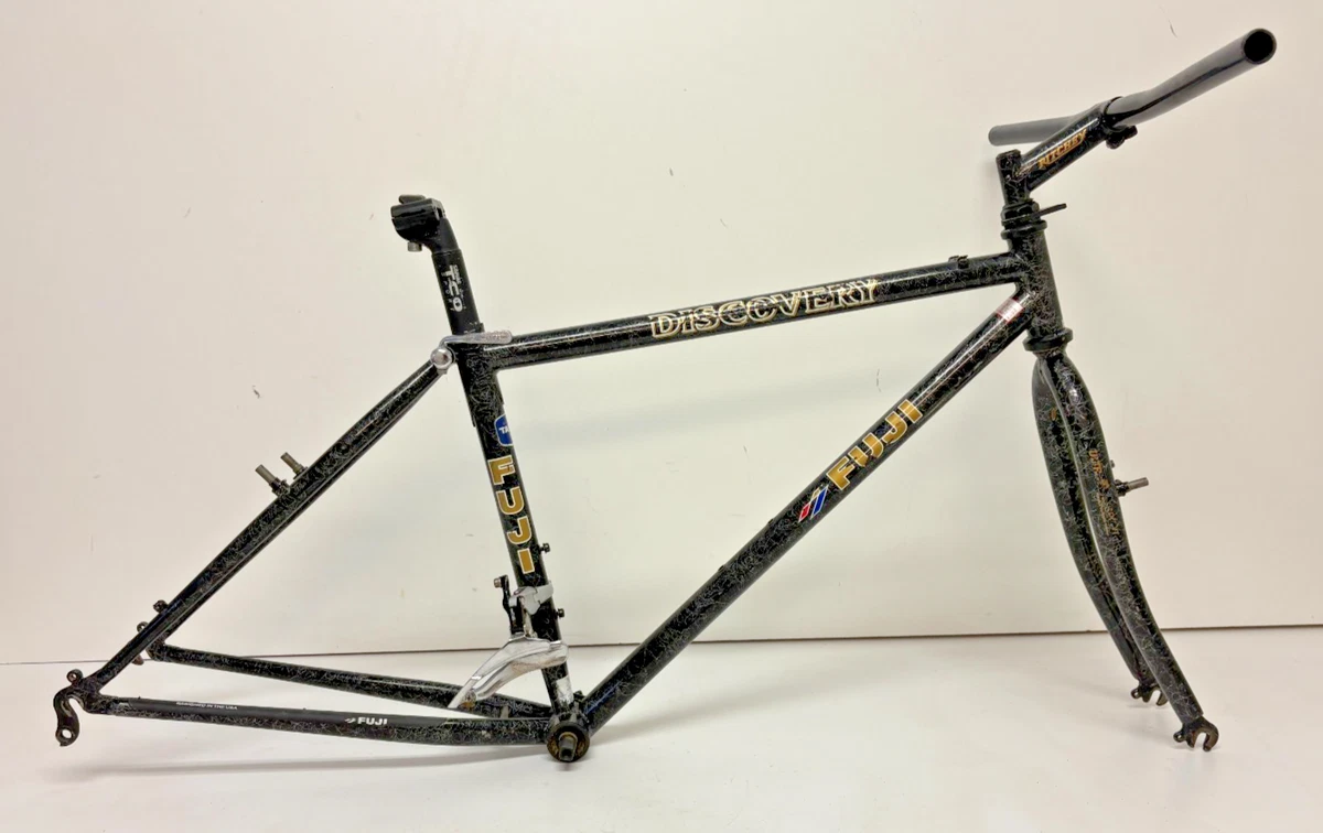 〓ヴィンテージ〓 FUJI OLIMPIC ピストフレーム(フジタピラー付) Vintage Fuji Olympic SS Road Bike Frame Set 55 cm Blue Japan Steel