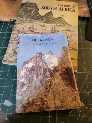 Mt Kenya Map Guide Vintage Travel