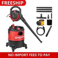 Vacmaster 6 Gallon Wet Dry Shop Car Vacuum Cleaner W/ 190 MPH Detachable Blower