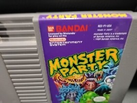 Monster Party - Authentic Nintendo NES Game - Tested & Works