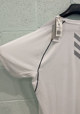 adidas Adi Runner Tee Men's Size XL White Performance T-Shirt Style GQ1346  | eBay