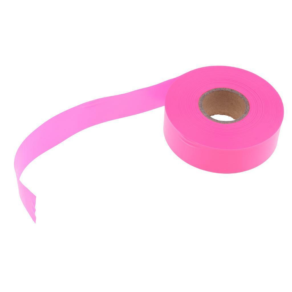 1 Pieces Pink Hunting Hiking Flagging Trail Mark Tapes 45m.L x 2.5cm.W
