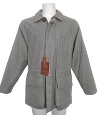 NEW Loro Piana Cashmere Horsey Jacket  M Gray Storm System Waterproof