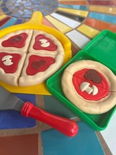RARE LITTLE TIKES Play Food Fun With Food Pretend PIZZA BOX / STONE BUILD PIZZA