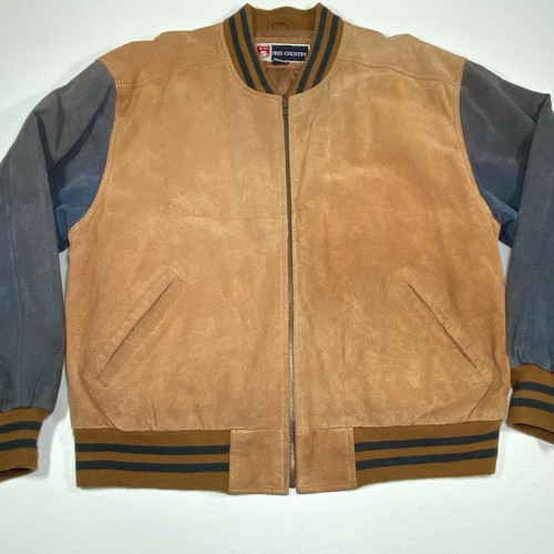 Mens Brown Blue Leather Polyester 