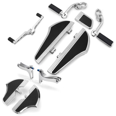 Floorboards highway footrest Defiance Chrome for Harley Road king Dyna softail