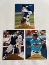 (3) 1996 PINNACLE-CHRIS WIDGER #178-BOB WOLCOTT #184-NIGEL WILSON #186 BASEBALL