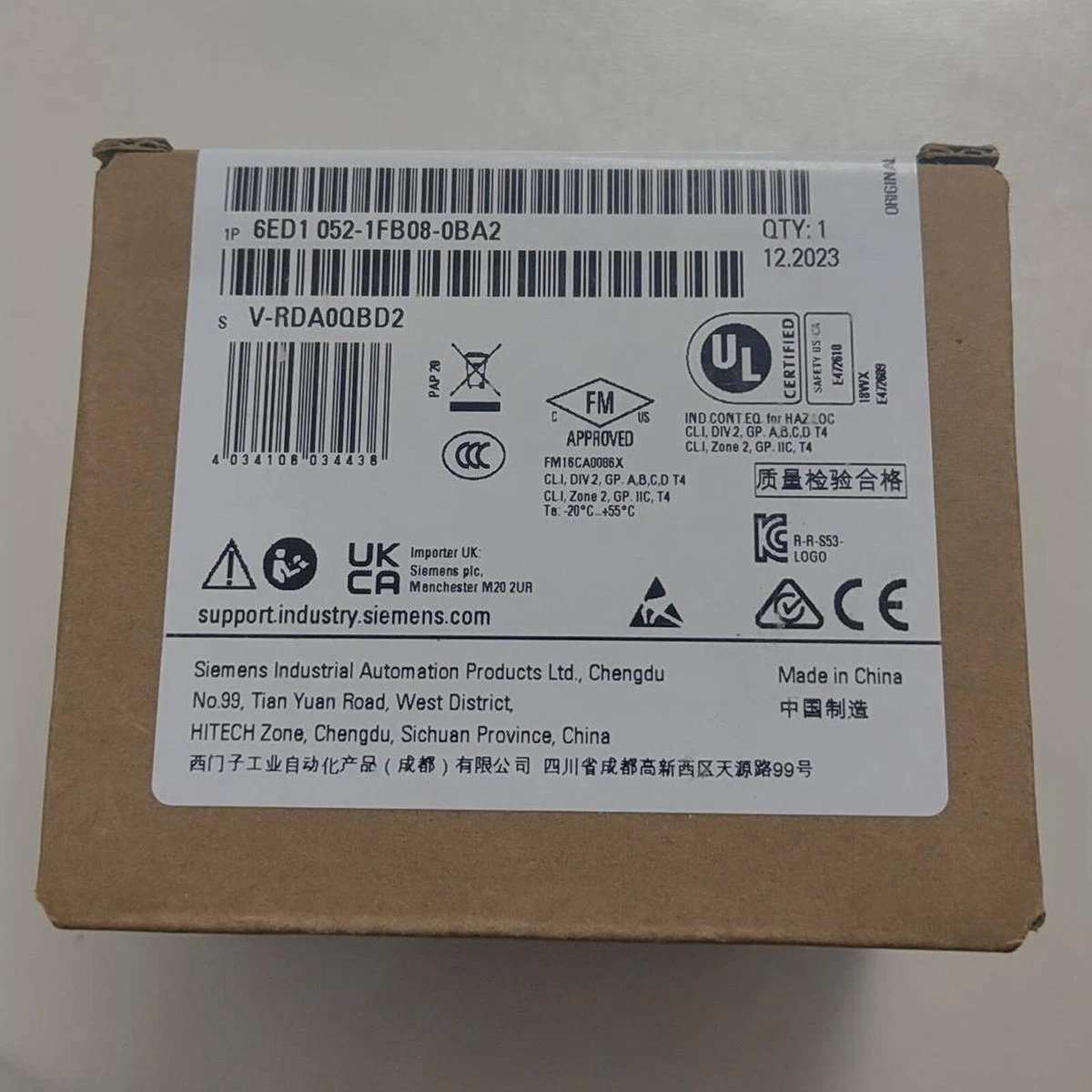 Module Logique Siemens 6ED1052-1FB08-0BA2 - Neuf Dans Sa Boîte, Expédition Rapide