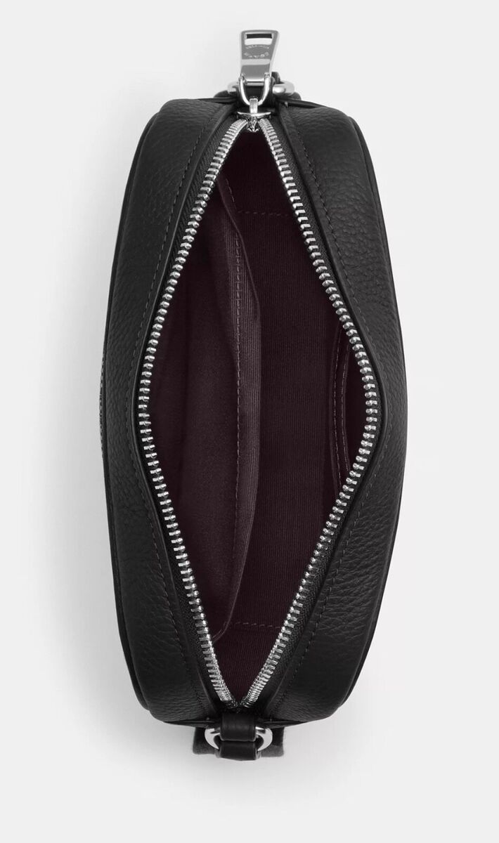 COACH MINI JAMIE GUITAR STRAP CAMERA BAG SIG JACQUARD SILVER COACH MINI JAMIE GUITAR STRAP CAMERA BAG SIG JACQUARD SILVER