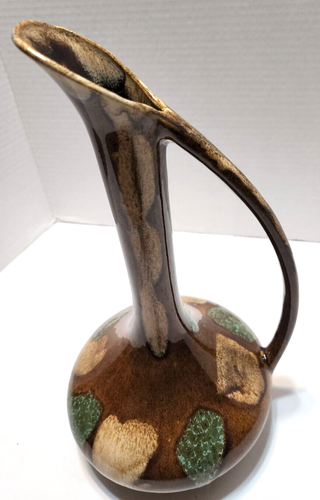 Vintage Dryden Hot Spring Pottery Arkansas Pitcher Mild Century 11'5'' Tall - Foto 6 di 12