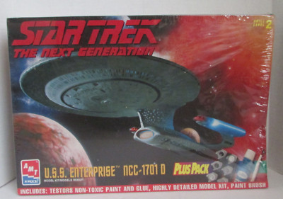 AMT/ERTL Star Trek USS ENTERPRISE NCC-1701-D PlusPack 1:1400 Scale Model NOS