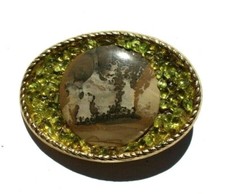 Vtg Western Cowboy Belt Buckle Jewelry (Agate Stone Geode Gemstone) Fossil #135