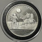 Rare Apollo Moon Landing Proof Coin 1 Troy Oz .999 Fine Pure Silver Round Medal