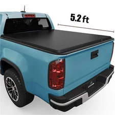 5.2 ft Soft Bed Roll-Up Tonneau Cover For 2015-26 Chevy Colorado GMC Canyon
