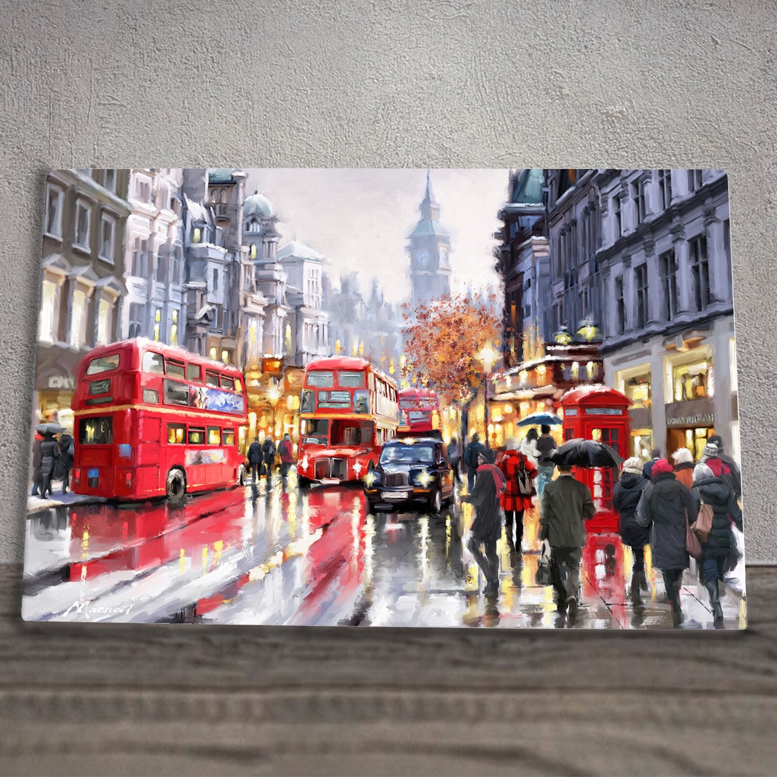 Ceramic Picture Tile Plaque ""Whitehall"" By MacNeil Studios Boxed 30cm x 20cm
