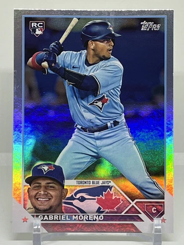 2023 Topps Series 1 Baseball Gabriel Moreno RC Rainbow Foil #169 Blue Jays