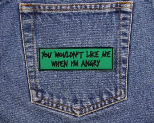 Parche You Wouldn't Like Me When I'm Angry - Hecho en EE. UU. - Increíble Parche de Hulk - Imagen 2 de 8