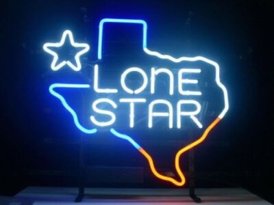 Texas Lone Star Beer 20''x16'' Neon Sign Bar Lamp Beer Light Night Gift Man Cave