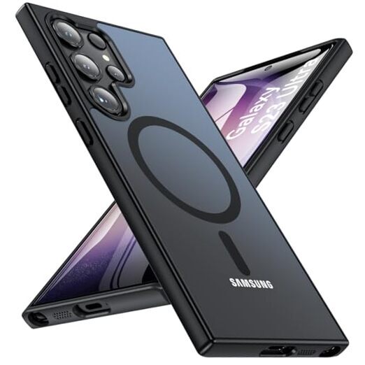 for S23 Ultra Case 6.8'', Magnetic Galaxy S23 Ultra 6.8 inch Black-S23 Ultra