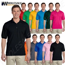 Gildan Mens Polo Shirt Moisture Wicking DryBlend Jersey S-XL G880