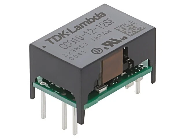CCG10-12-12SF Wandler: DC/DC 10W UEing: 4,5-18VDC UAusg: 12VDC IAusg: 900mA TDK- - Bild 1 von 1