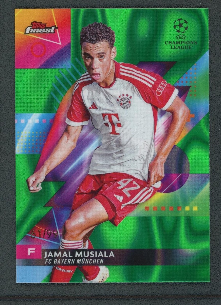 RC Topps Finest Jamal Musiala 99枚限定 カード 2023 JAMAL MUSIALA 71/99 TOPPS FINEST UEFA CHAMPIONS LEAGUE