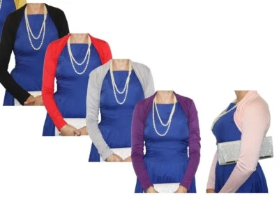 BOLERO LANGARM VIELE FARBEN UND GRÖSSEN EINFACH