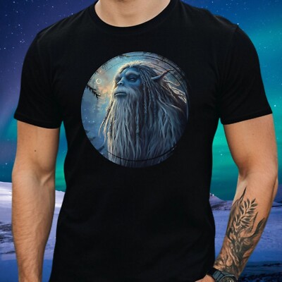 Mens Yeti Dreadlocks Print Cotton T-Shirt Size S to 5XL