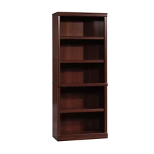 BOOKCASES 5 Shelf Tall Black/Cherry Brown