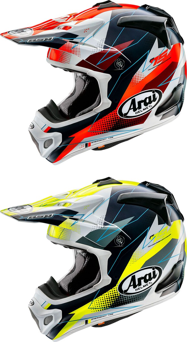 【出品】Arai VX-PRO4 Arai VX-Pro4 Resolute Helmet - Motocross Dirt Bike Offroad
