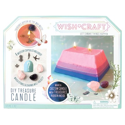 Bright Stripes diy candle making kit for kids