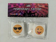 Fun Central AZ958, Assorted Face Temporary Tattoo  Smiley Face Emoji