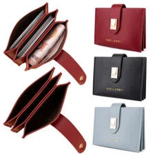 Womens Small Wallet Lady Leather Mini Coin Credit Card Holder Money Purse Clutch