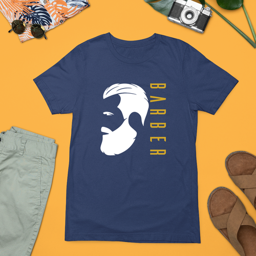 Camiseta de corte de pelo de peluquero moderna con logotipo de barba Camiseta peluquería regalo - Imagen 8 de 24