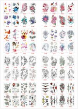 Animals Flowers Temporary Body Waterproof Tattoo Stickers US Seller Fast Ship