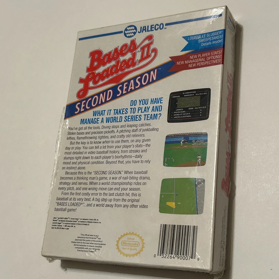 Bases nuevas selladas de fábrica cargadas II: segunda temporada NES 1990 juego en caja Foto 4 de 4