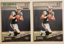 2018 Panini Playoff Sam Darnold Rookie Card Kickoff Green Base Lot Of 2 Panthers