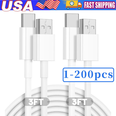 #ad IPhone17 16 15 Pro Max USB A Cable Fast Charger Type C Charging Data Cord Lot $239.76