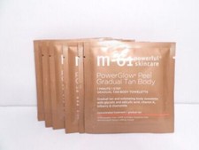 M-61 POWERFUL SKINCARE PowerGlow Peel Gradual Tan BODY9 Towelettes 1 Min 1 Step