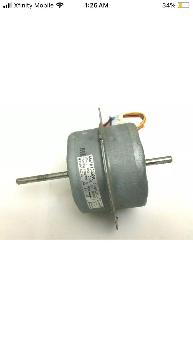 Gold Star Window A/C Unit M/N: ACD052PK Fan Blower Motor OEM Repl