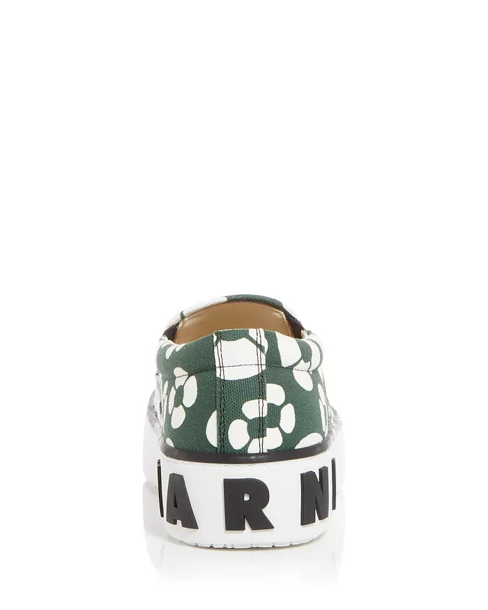 Marni x Carhartt Wip Z21102 Men Green Canvas Floral Slip On