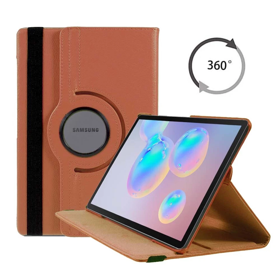 For Samsung Galaxy Tab S6 10.5in Tablet Case 360 Rotating Stand PU Leather Cover - Image 4 of 4